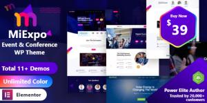 MiExpo - Event Conference Elementor WordPress Theme